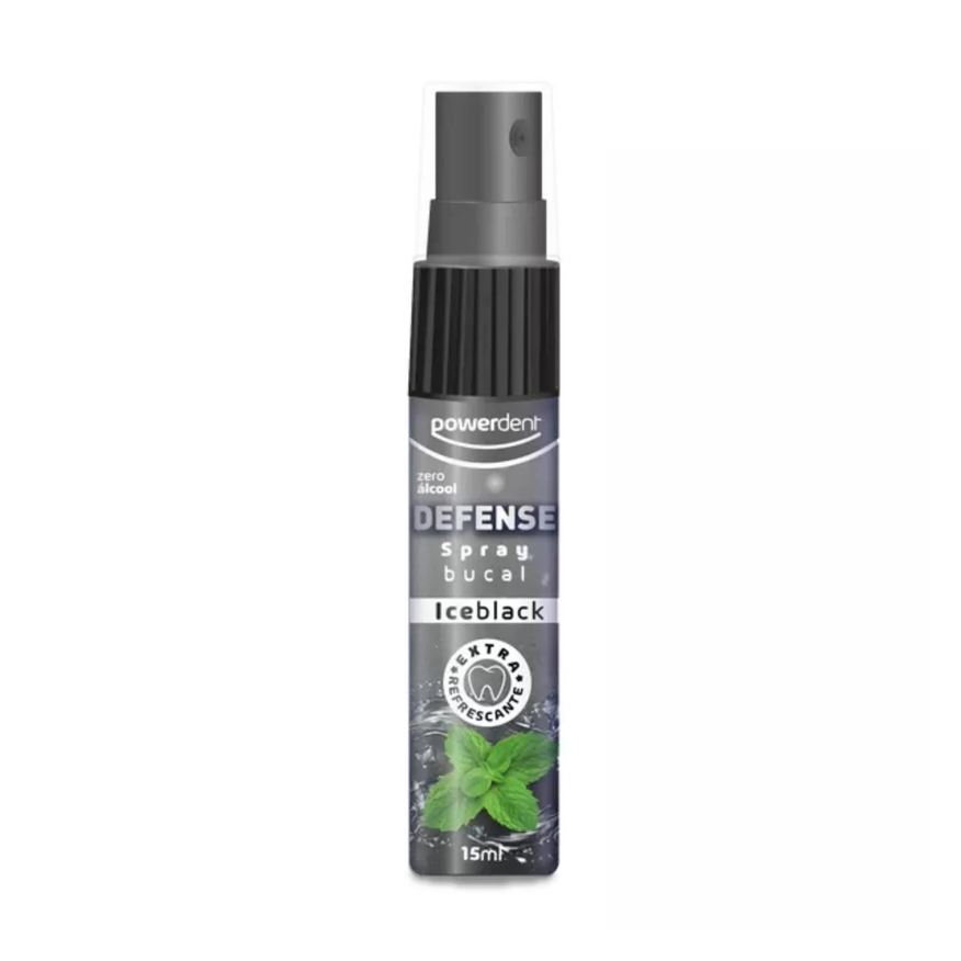 Powerdent Spray Bucal Defense Ice Combate Mal Hálito 15ml Unidade Menta Extra Forte