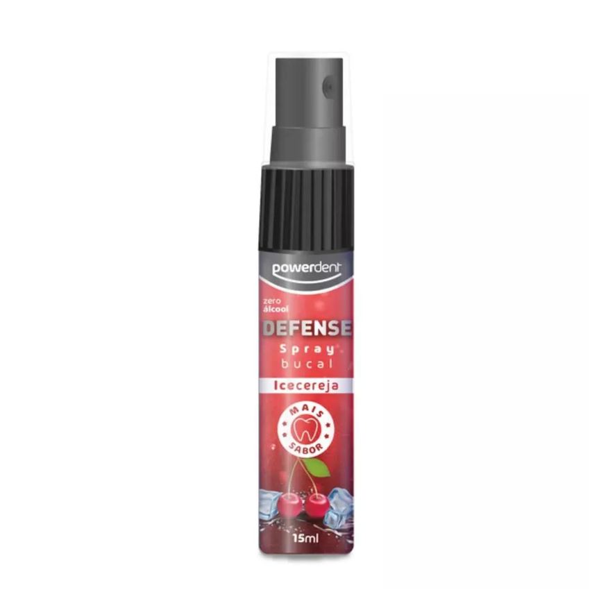 Powerdent Spray Bucal Defense Ice Combate Mal Hálito 15ml Unidade Cereja