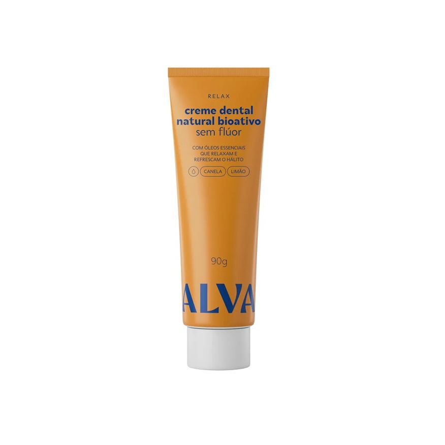 Alva Creme Dental Relax Natural Bioativo sem Flúor 90g