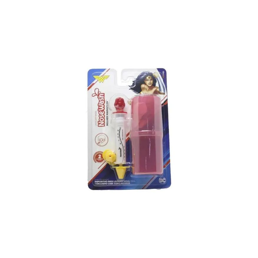 NoseWash Seringa Lavagem Nasal + Copo Medidor Mulher Maravilha