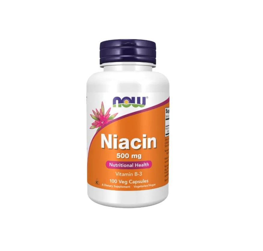 Now Foods Niacinamide Niacina B3 500mg (100 Vcaps)