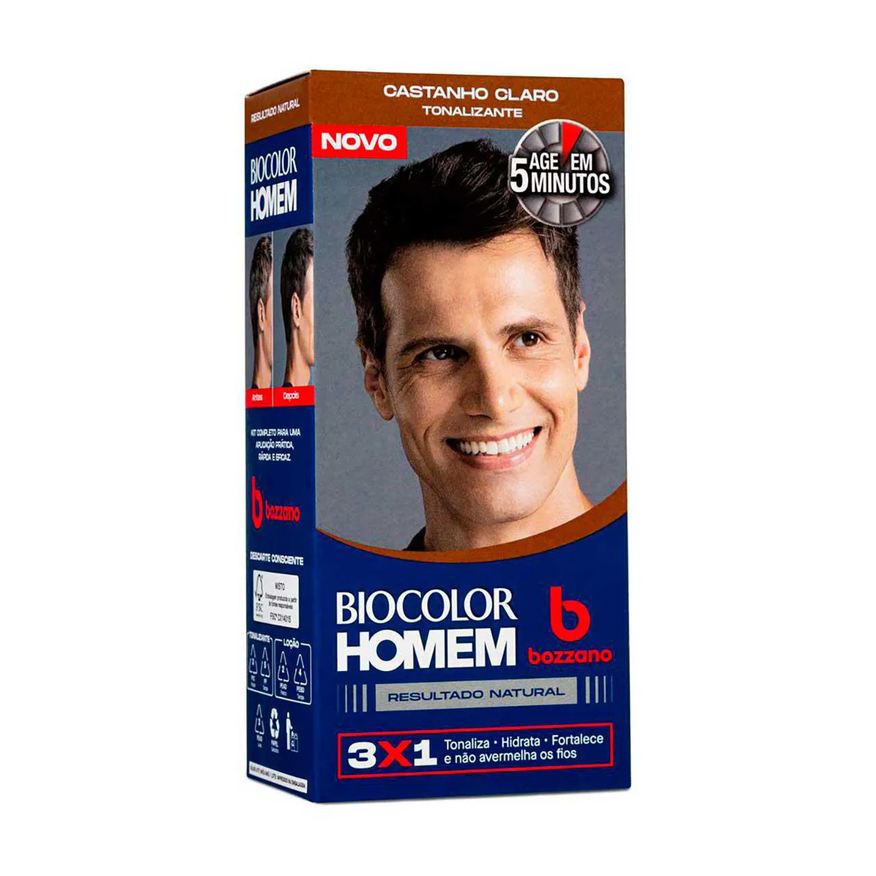 Bozzano Tonalizante de Cabelo Biocolor Homem - Castanho Claro
