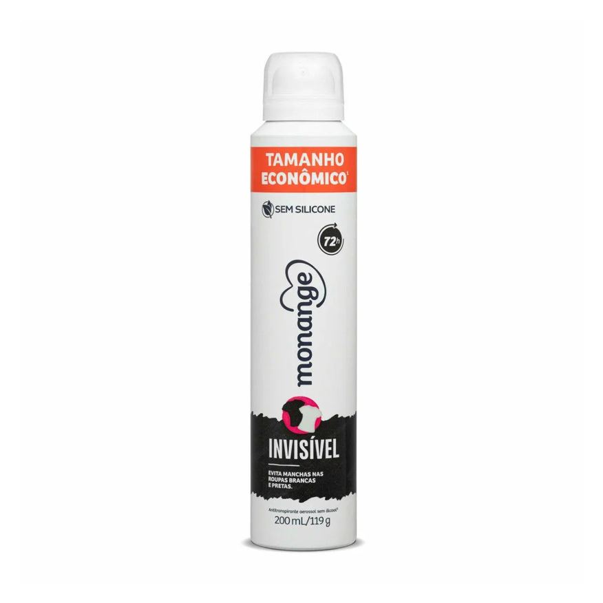 Monange Desodorante Antitranspirante Aerosol Invisible 72h 200ml
