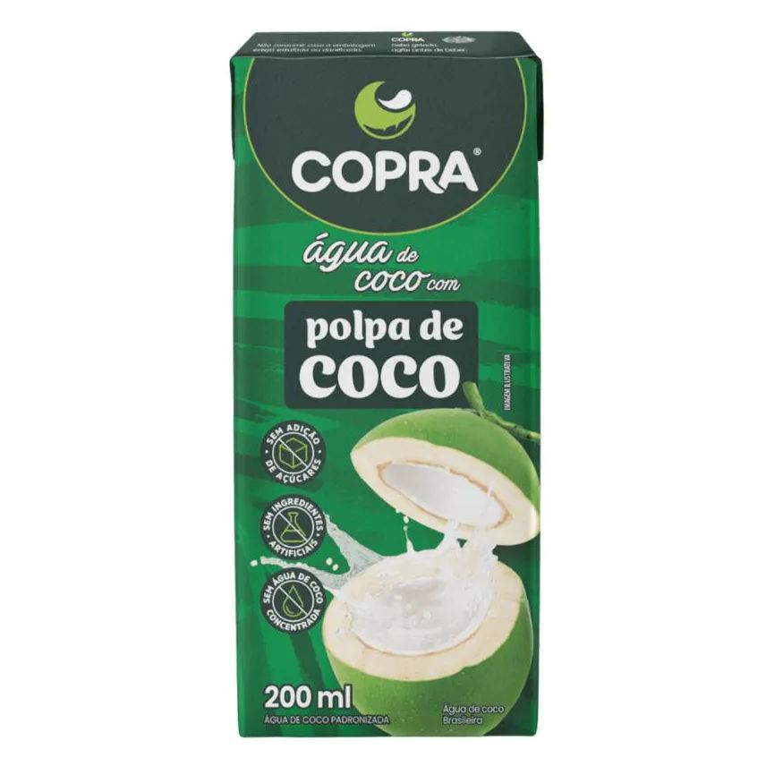 Copra Água De Coco Com Polpa De Coco 200ml