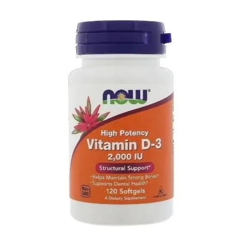 Now Foods Vitamina D3 2000ui (120 Sgels)