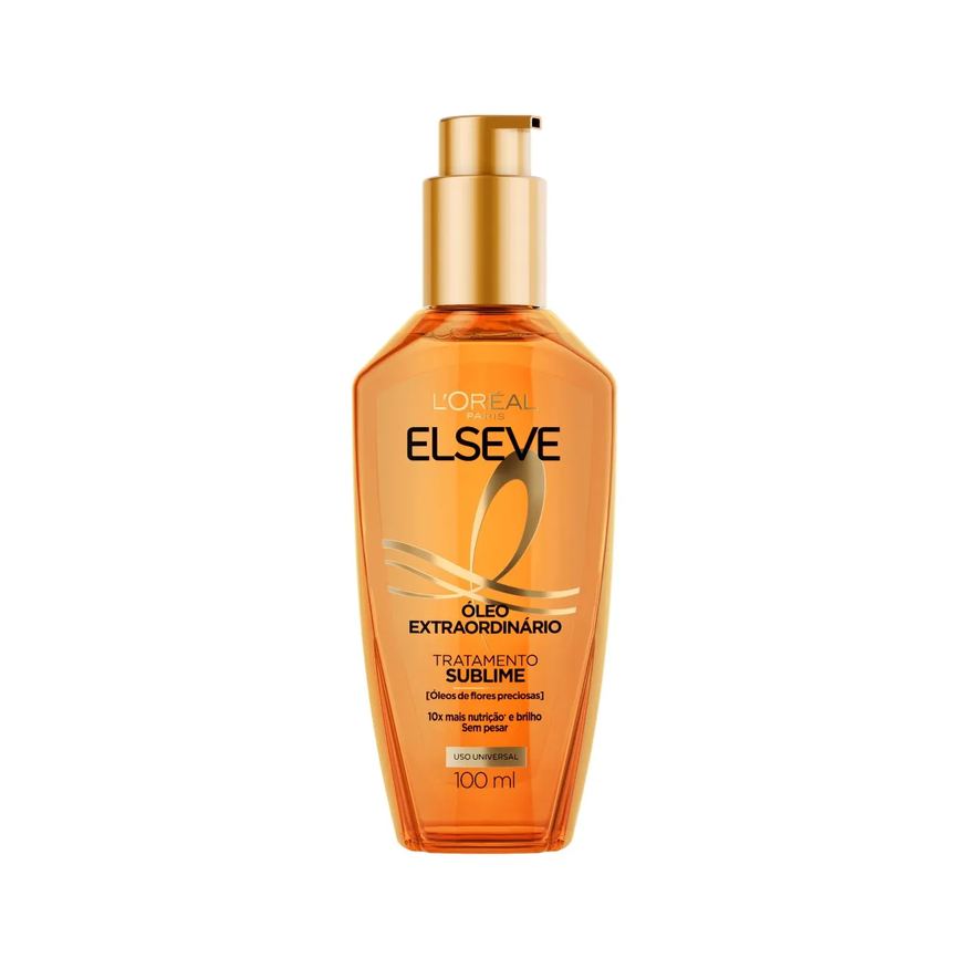 Elseve Óleo Extraordinário Tratamento Reconstrutor L’Oréal Paris Finalizador Capilar Formulado com 6 Óleos Preciosos 100ml