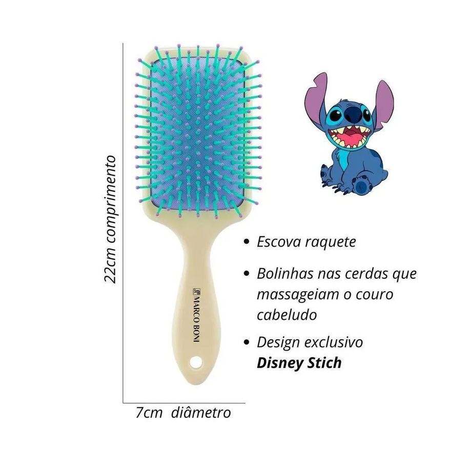 Marco Boni Escova Raquete Media Disney Stitch 7123