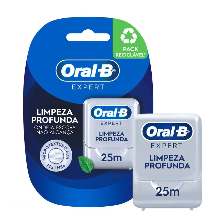 Oral-B Fio Dental Expert Limpeza Profunda Sabor Menta 25m