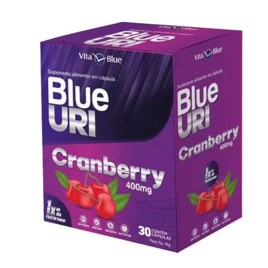 Vita Blue Blue Uri Cranberry C/30 cápsulas – Saúde Urinária com Ação Natural
