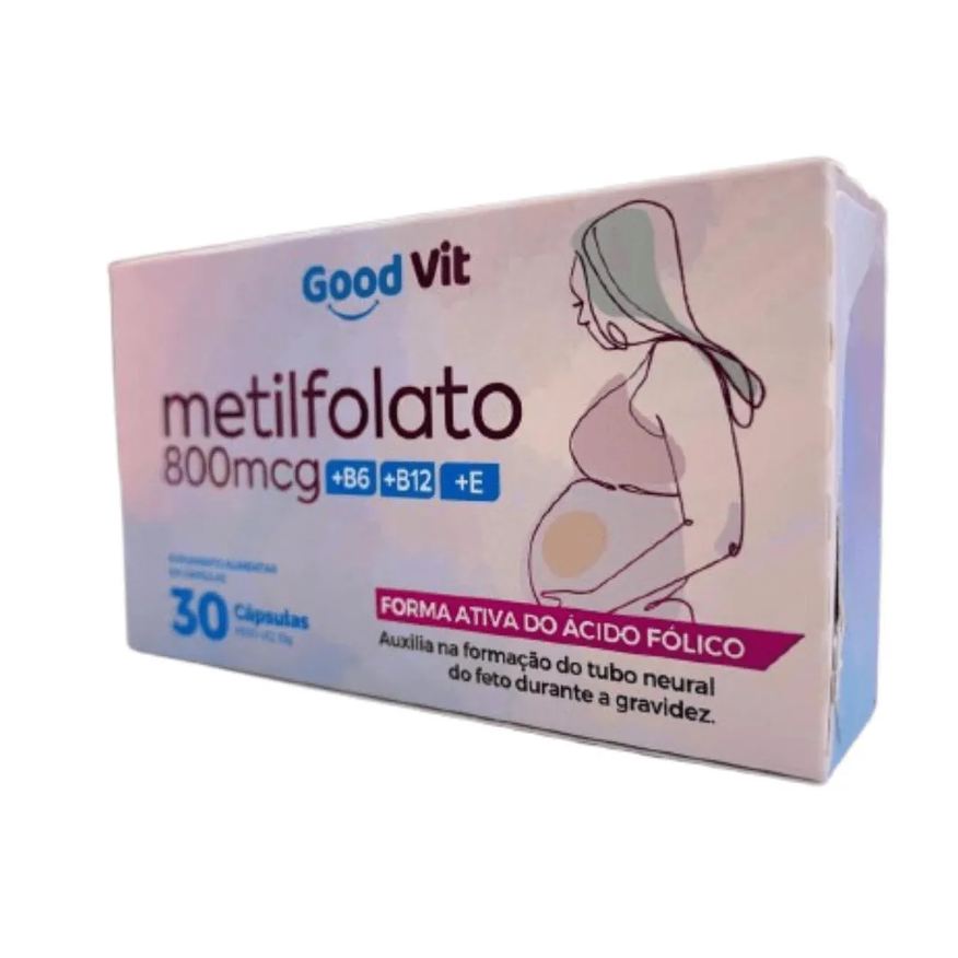 Good Vit Metilfolato 800mcg C/30 Cápsulas