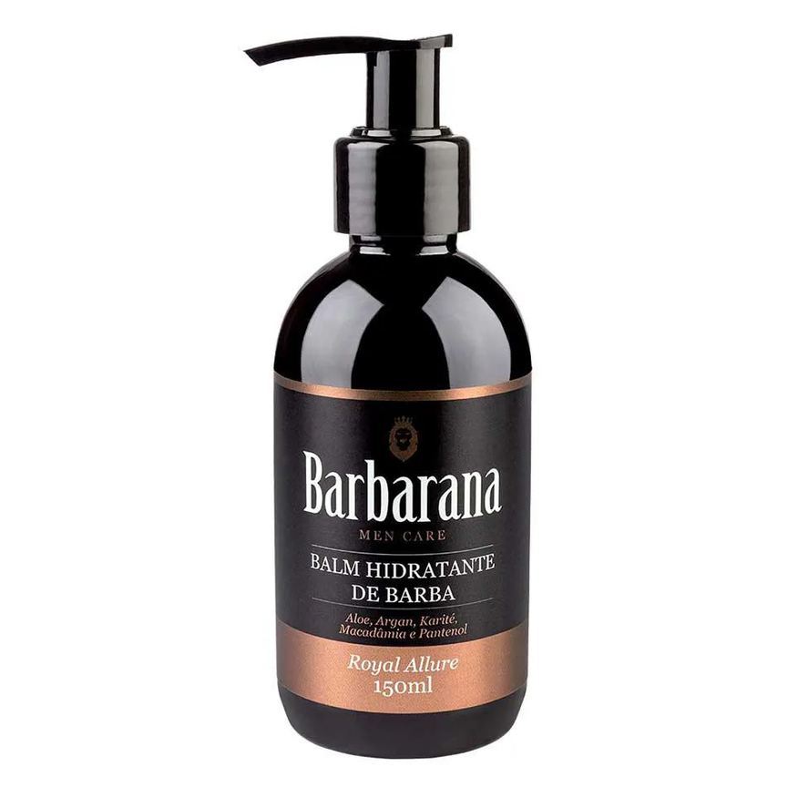 Barbarana Balm Hidratante De Barba Royal Allure Amadeirado Especiado 150ml