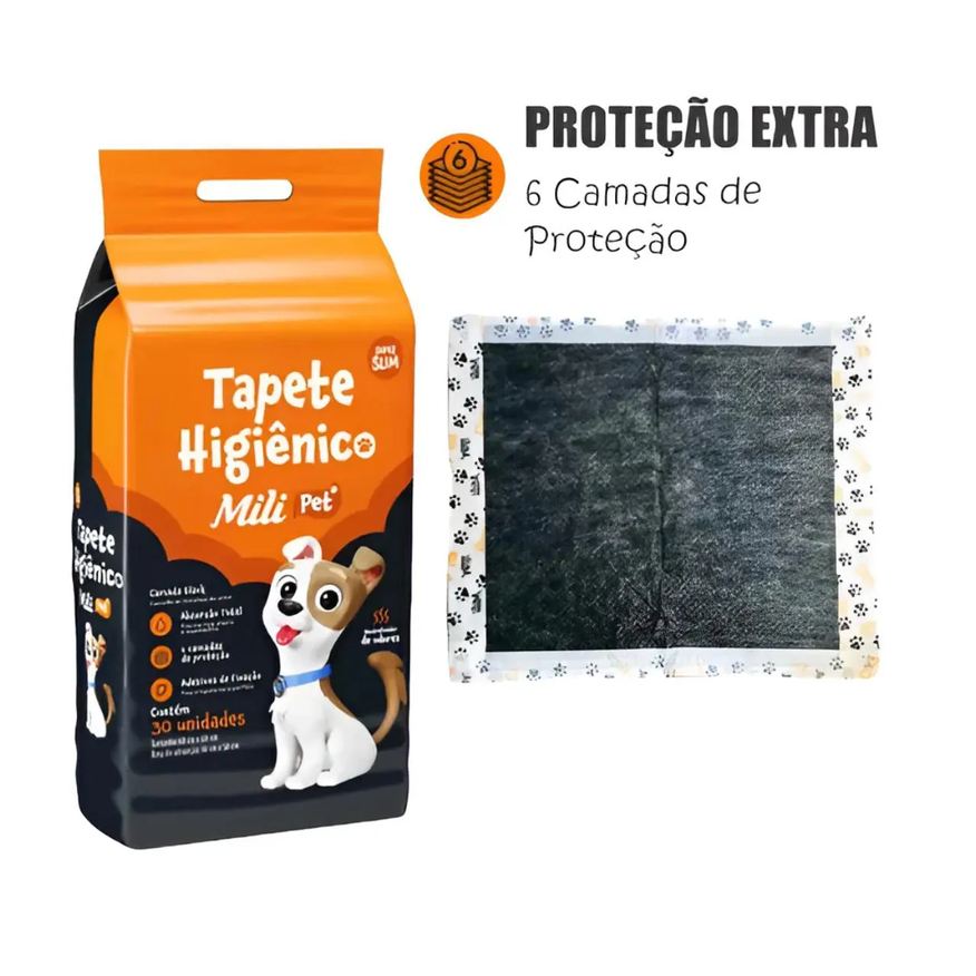 Higienico Tapete Pet Mili Neutralizador de Odores 30 Unidades