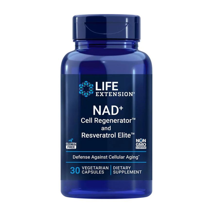 Life Extension Nad+ Cell Regenerator E Resveratrol Elite 300mg 30 Cápsulas
