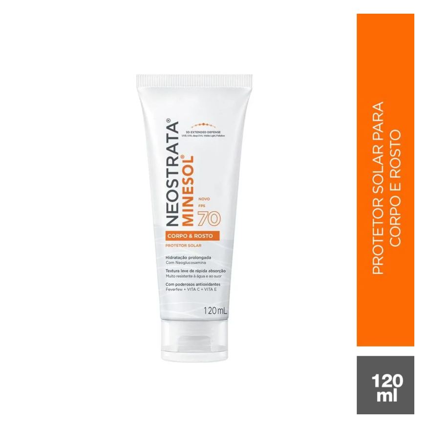 NeoStrata Protetor Solar Facial e Corporal FPS 70 Minesol 120ml