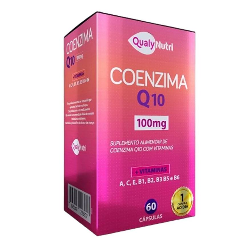 Qualynutri Coenzima Q10 100mg +vitaminas 60caps