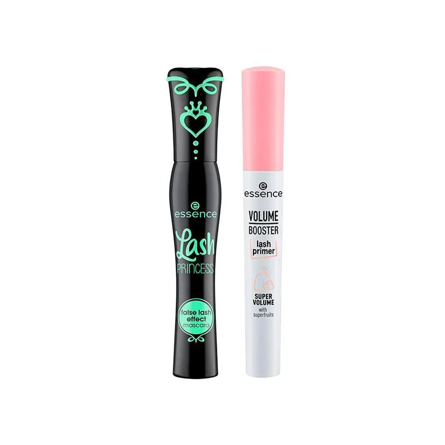 Essence Kit Máscara para Cílios Lash Princess Preta 12ml + Primer Cílios Volume Booster Branco 7ml