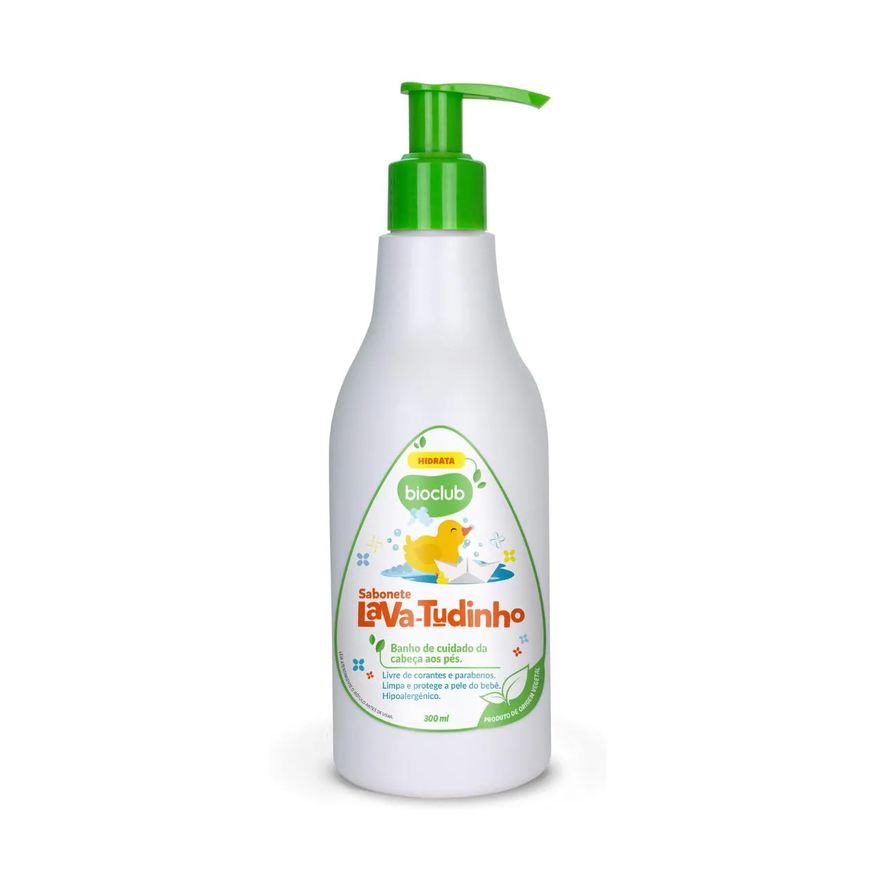 Bioclub Sabonete Líquido Lava Tudinho Natural Vegano Infantil 300ml