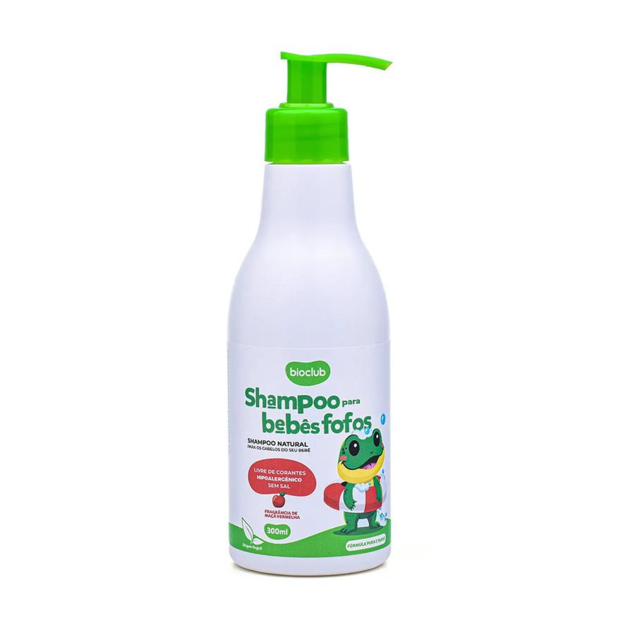 Bioclub Shampoo Natural Infantil Para Bebês Fofos 300ml Cheiro Suave