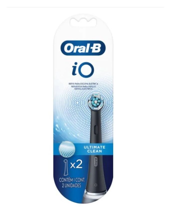 Oral-b Refil Escova Elétrica Ultimate Clean Io Black 2un