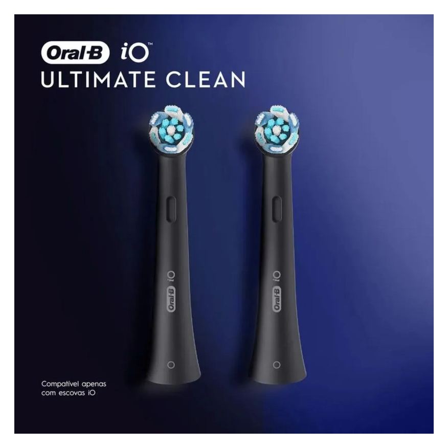 Oral-b Refil Escova Elétrica Ultimate Clean Io Black 2un