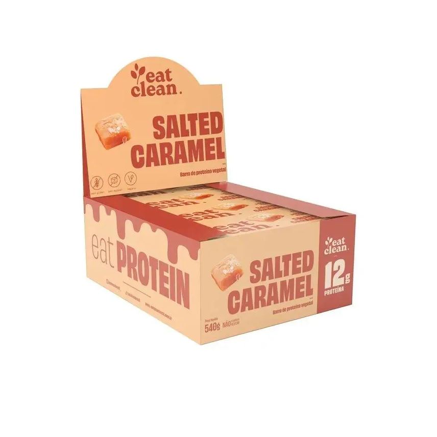Eat Clean Barrinha De Proteina (Display12 Unid-45g)Salted Caramel