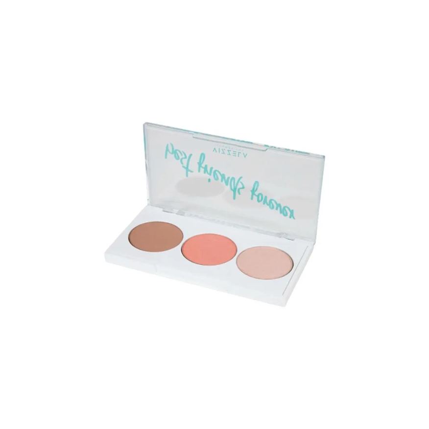 Vizzela Paleta Bff Contorno, Blush E Iluminador 01
