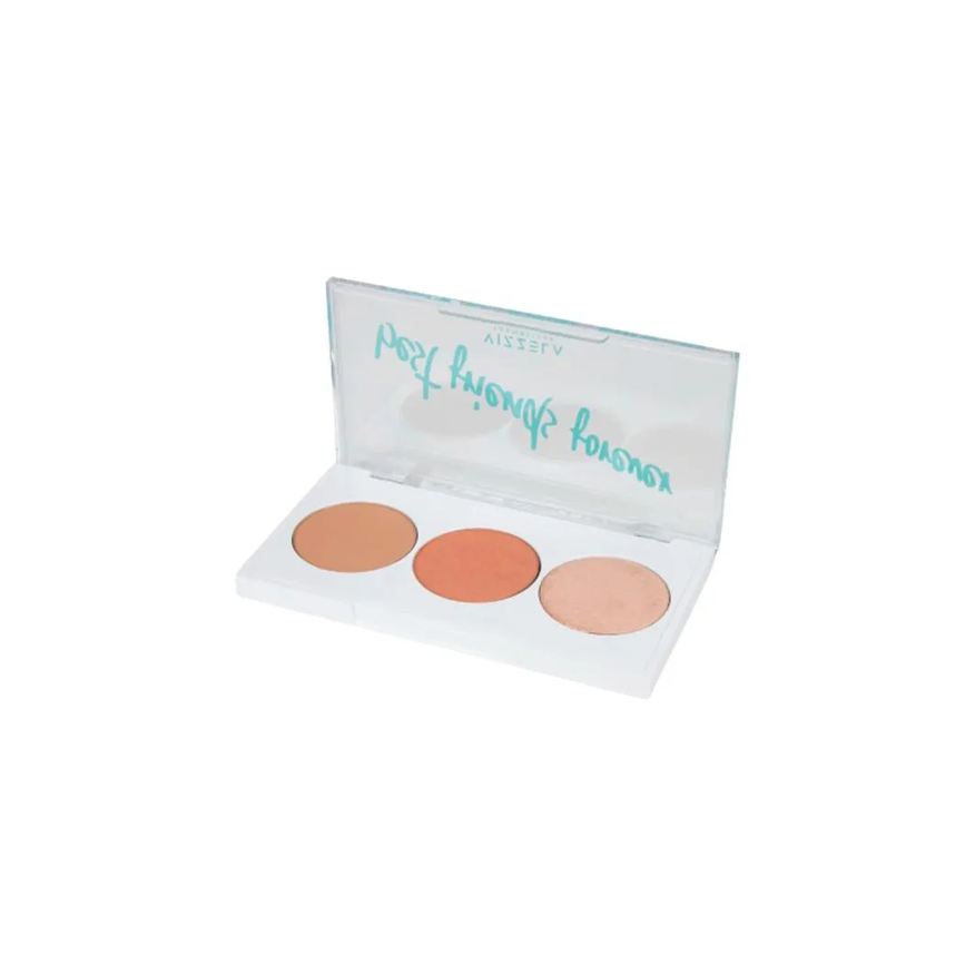 Vizzela Paleta Bff Contorno, Blush E Iluminador 02