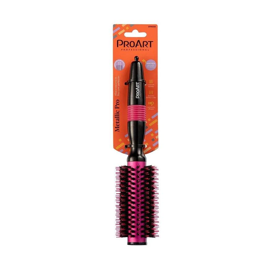 Proart Escova Pro Art Metalica Rosa 25Mm Epm05B