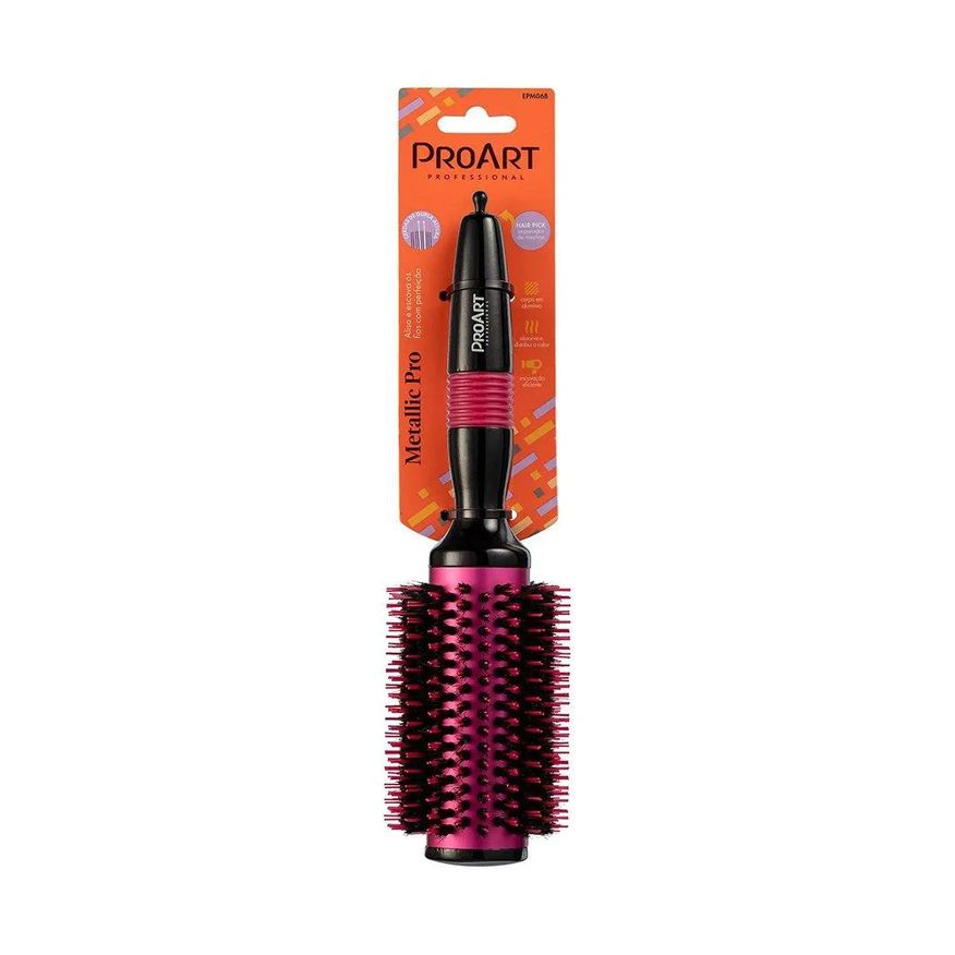 Proart Escova Pro Art Metalica Rosa 38Mm Epm06B