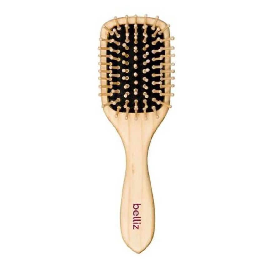 Big Universo Escova Cabelo Belliz Wood Racket Mad 445