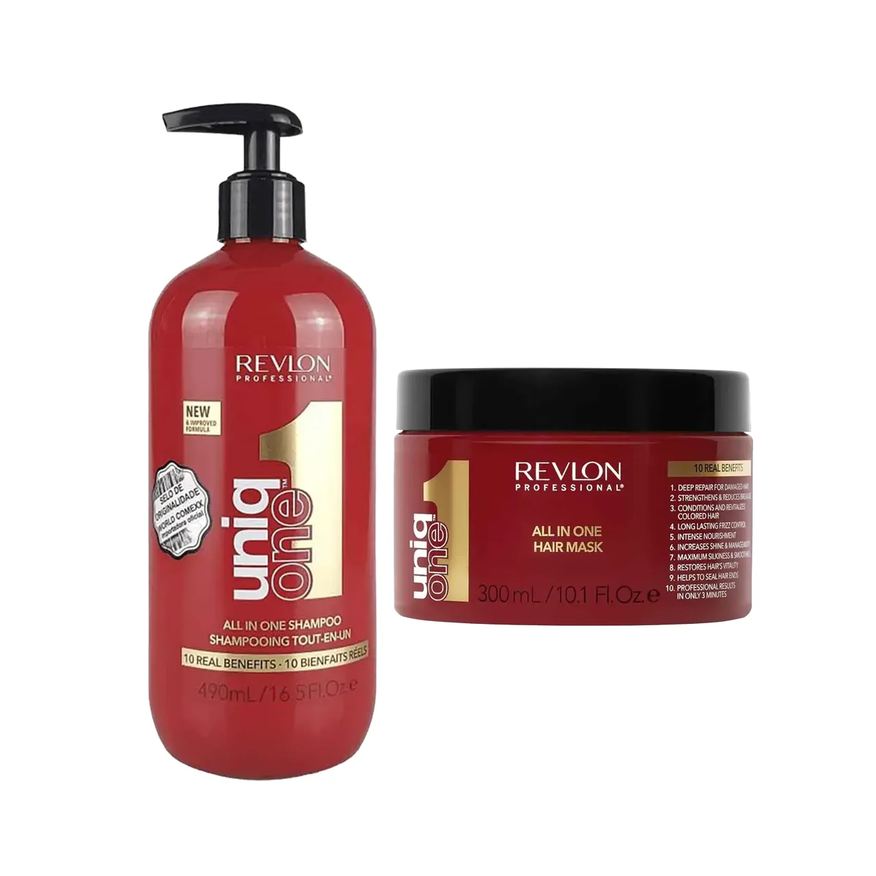 Kit Revlon Uniq One Shampoo 490ml + Máscara de Tratamento 300ml