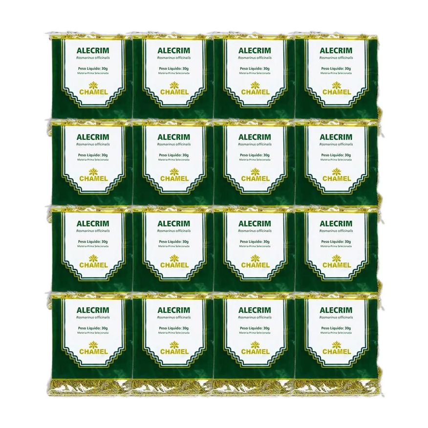 Chamel Kit 16X Chá Pacote Alecrim Folhas 30g