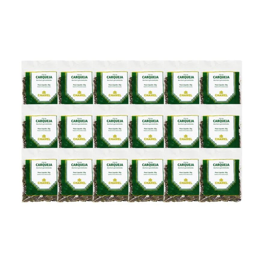 Chamel Kit 18X Chá Pacote Carqueja Folhas 30g