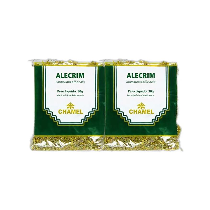 Chamel Kit 2X Chá Pacote Alecrim Folhas 30g