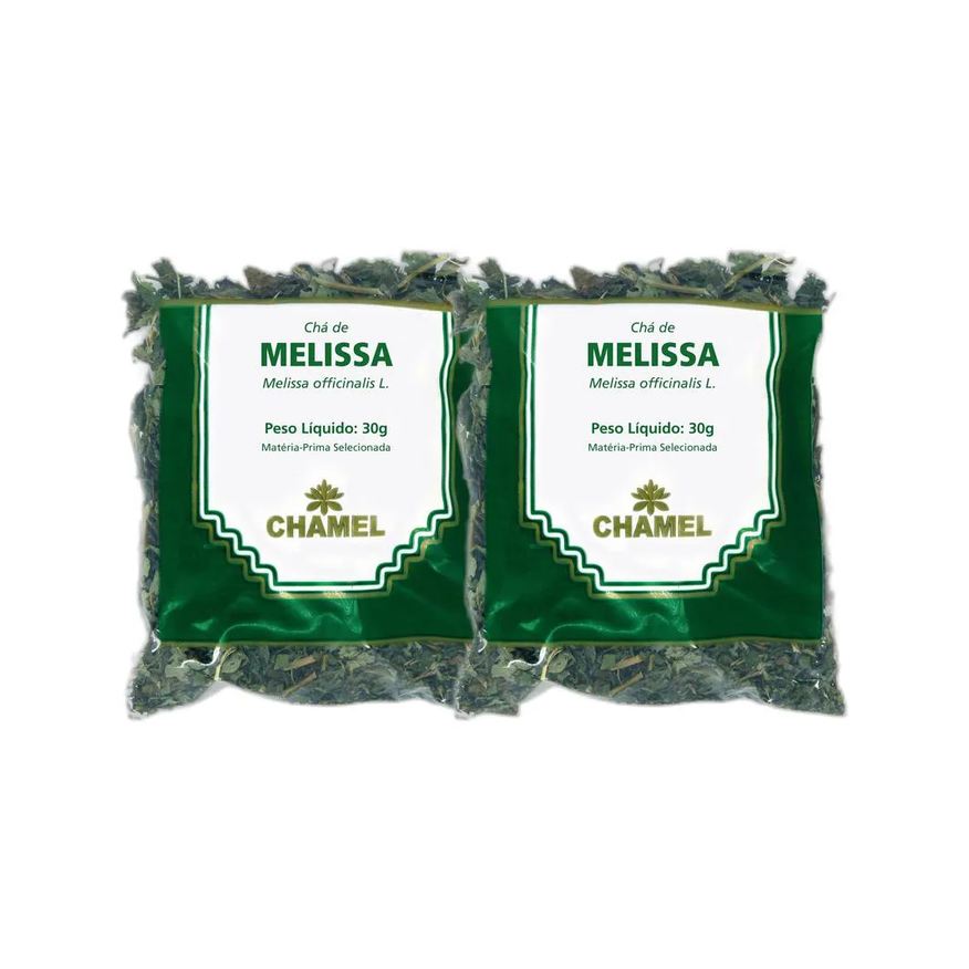 Chamel Kit 2X Chá Pacote Melissa Folhas 30g