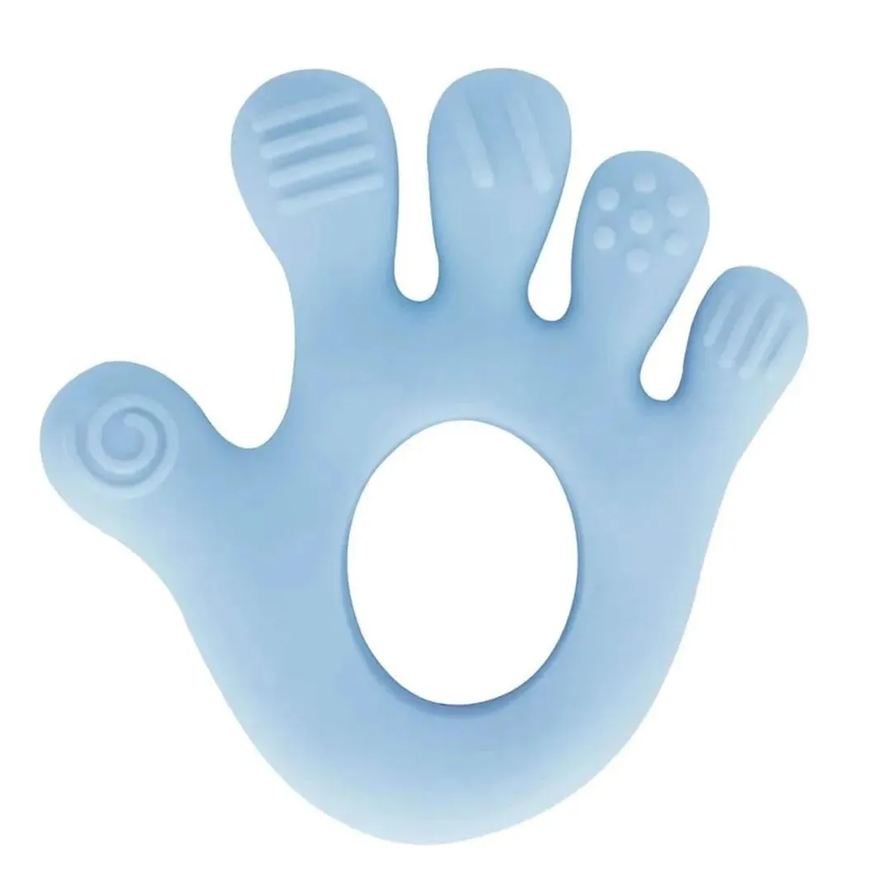 Buba Mordedor Mãozinha Silicone Azul +4M