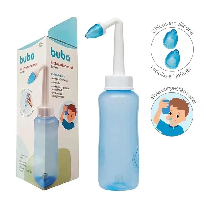 Buba Kit Lavador Nasal Resfriados 300ml