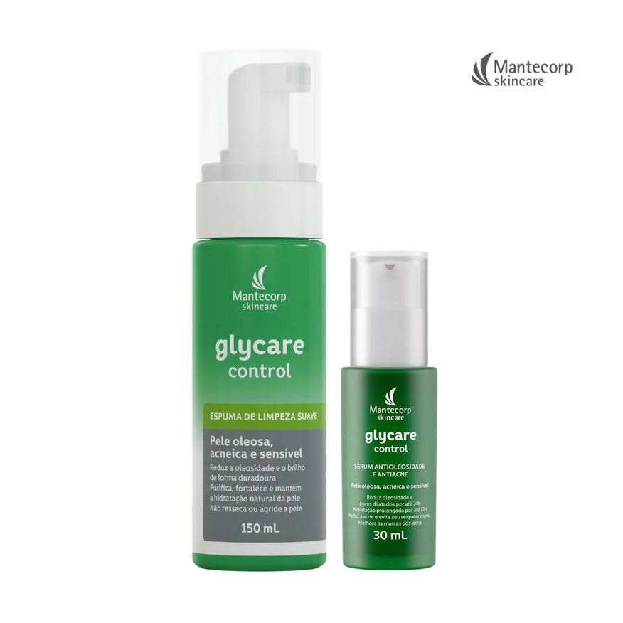 Mantecorp Kit Pele Oleosa E/Ou Acnéica Glycare Espuma + Sérum