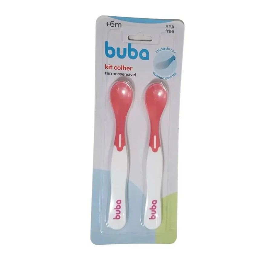 Buba Colheres Termossensível Rosa