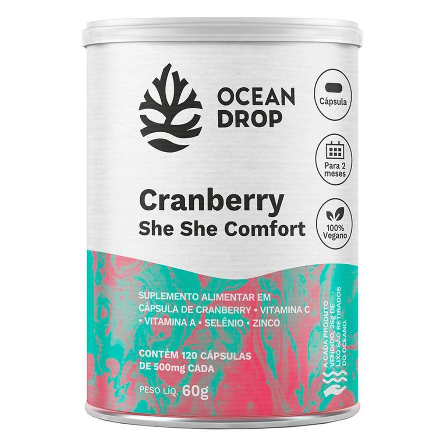 Ocean Drop Cranberry She She Confort 120 Cápsulas 500mg