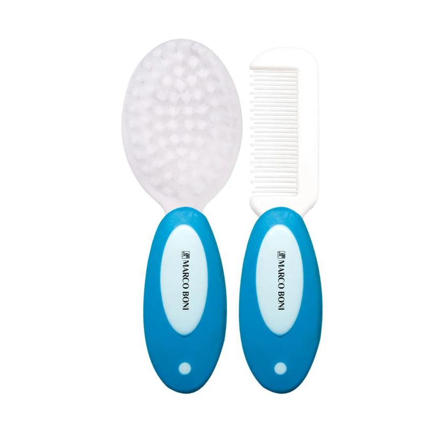 Marco Boni Kit Escova E Pente Baby Azul 8694