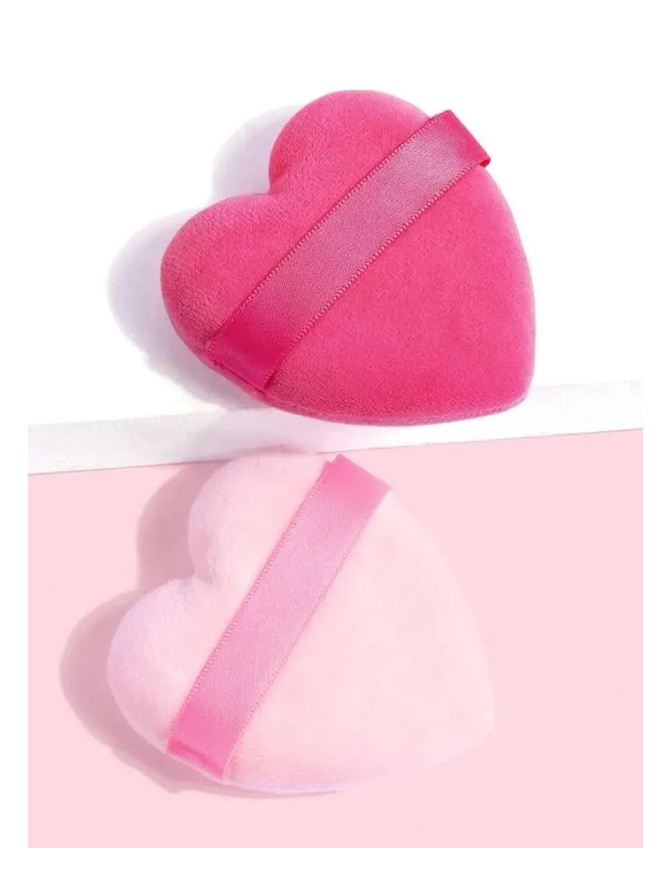 &Fácil Kit Puff Coração 02 Unidades