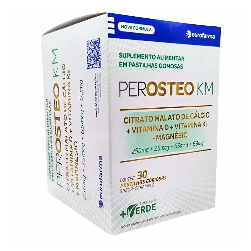 Eurofarma Perosteo Km 30 Tabletes Mastigáveis Caramelo