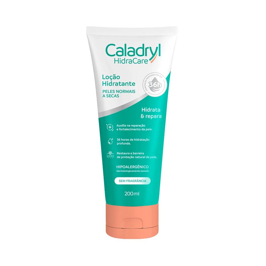 Caladryl Loção Hidratante Corporal Hidracare Pele Normal a Seca 200ml