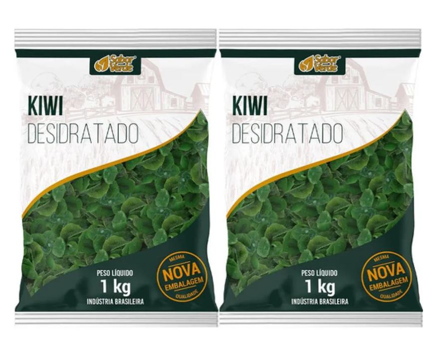 Sabor Verde Kit 2 Kiwi Desidratado 1kg