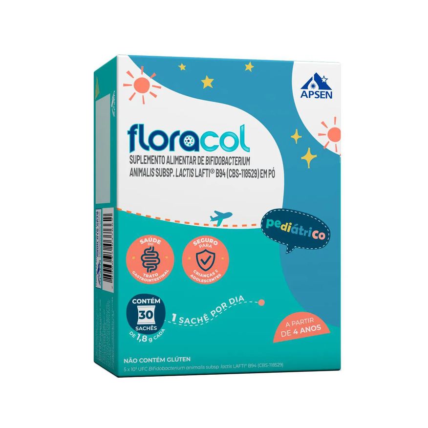 Floracol Simbiótico Pediátrico 30 Sachês 1,8g