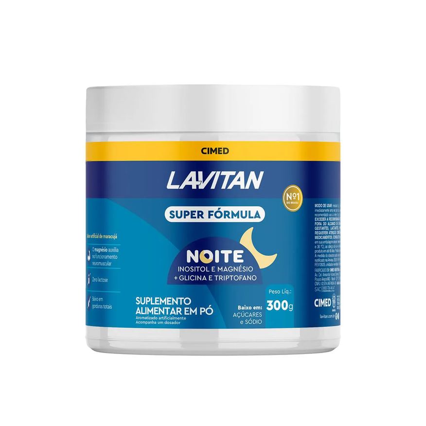 Lavitan Suplemento Alimentar Super Fórmula Noite Maracujá 300g