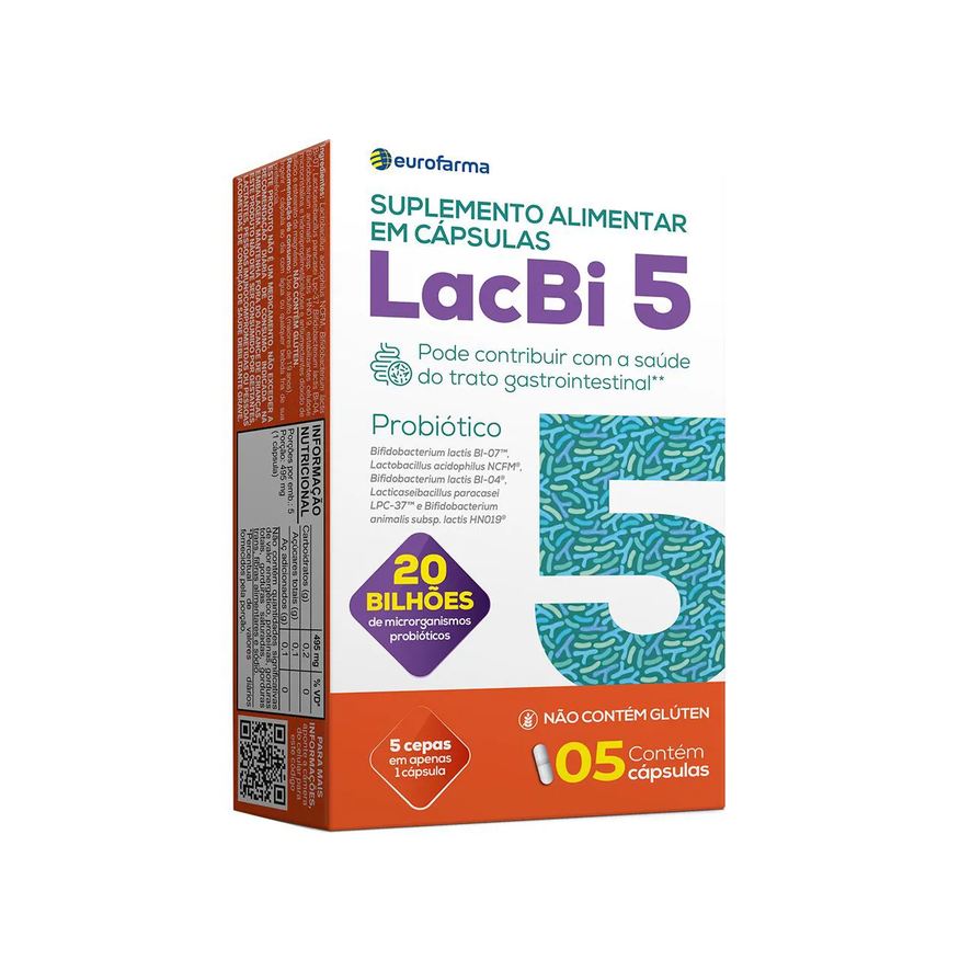 Lacbi 5 Probiótico 5 cápsulas