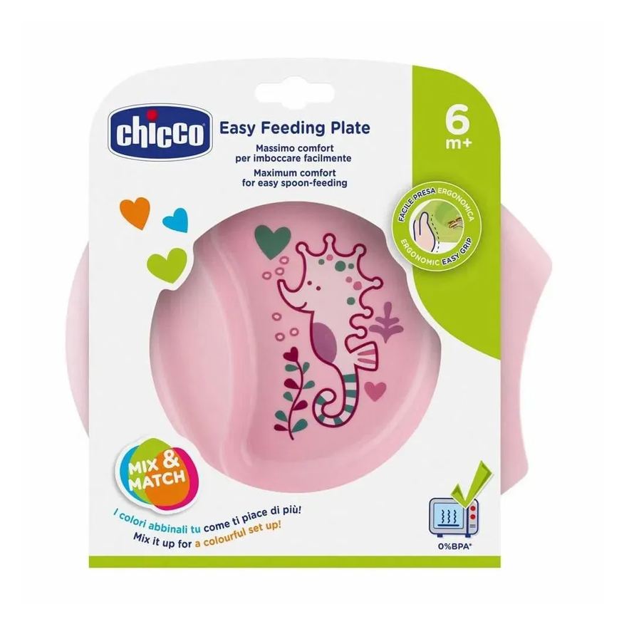 Chicco Bowl Tigela Alimentação Base Antiderrapante Rosa