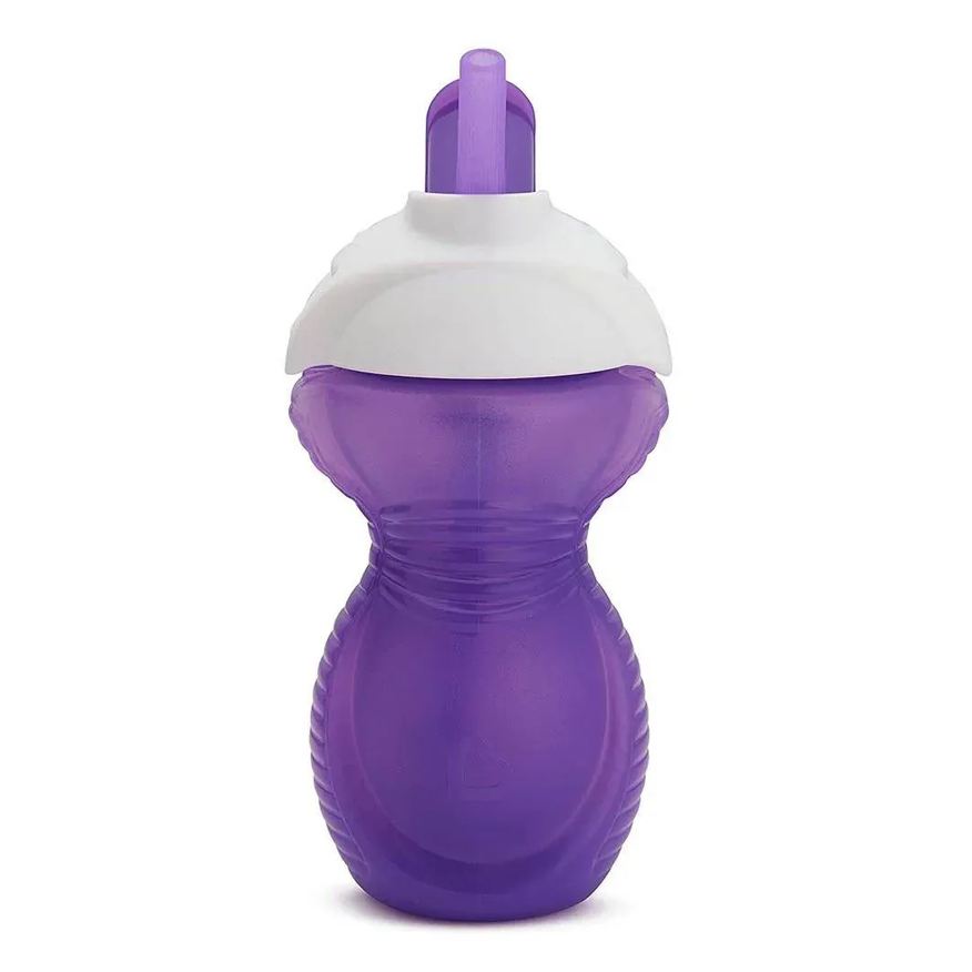 Munchkin Copo Click Lock com Canudo 266ml + 12 Meses Roxo